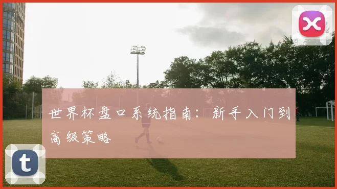 世界杯盘口系统指南:新手入门到高级策略