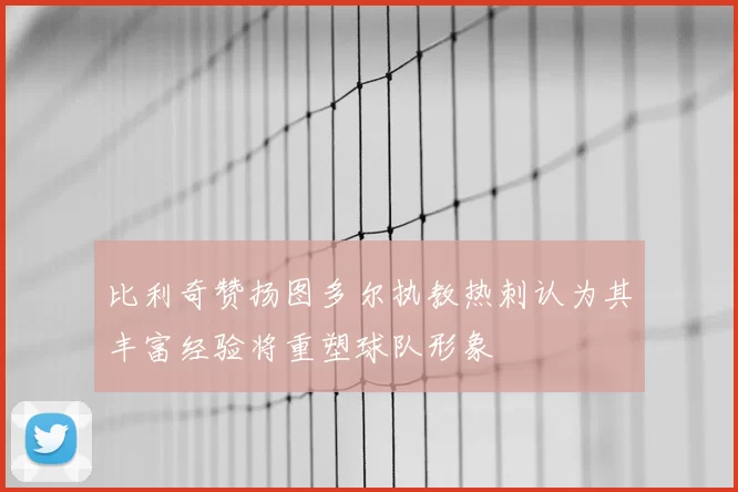 比利奇赞扬图多尔执教热刺认为其丰富经验将重塑球队形象